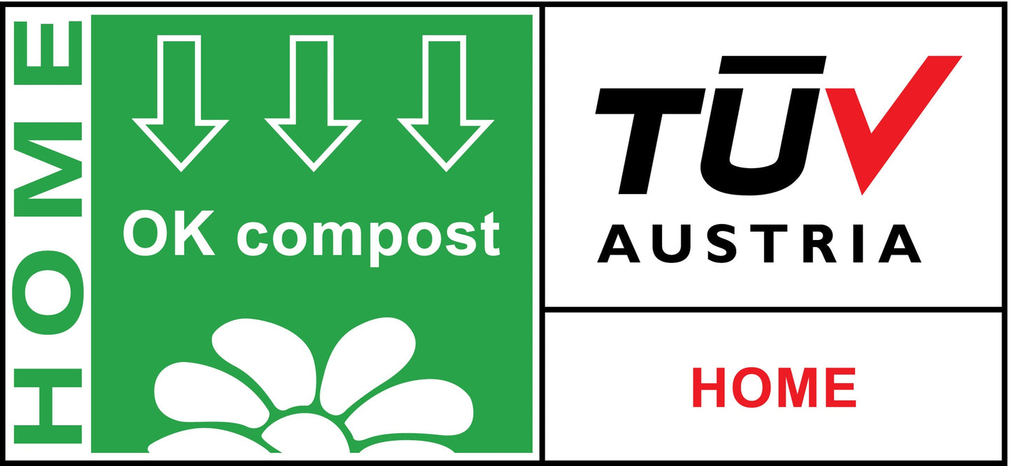 TUV Austria home compostable logo